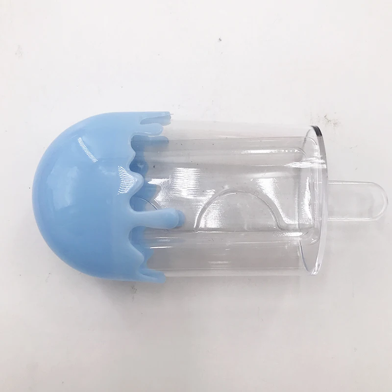 Empacotam o Case Bonito do Chicote do Material Plástico da Forma do Gelado para Cílios Naturais Que 6 Cílios postiços