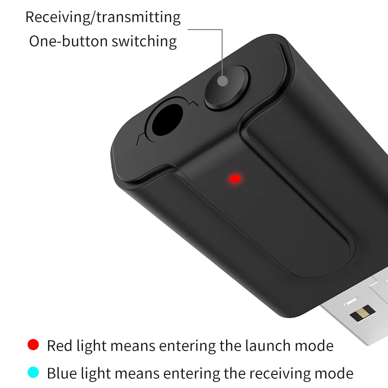 VIKEFON Bluetooth 5,0 аудио приемник передатчик 2в1 RCA 3,5 мм AUX Jack Hifi стерео USB беспроводной адаптер для ТВ ПК автомобильный комплект MP3