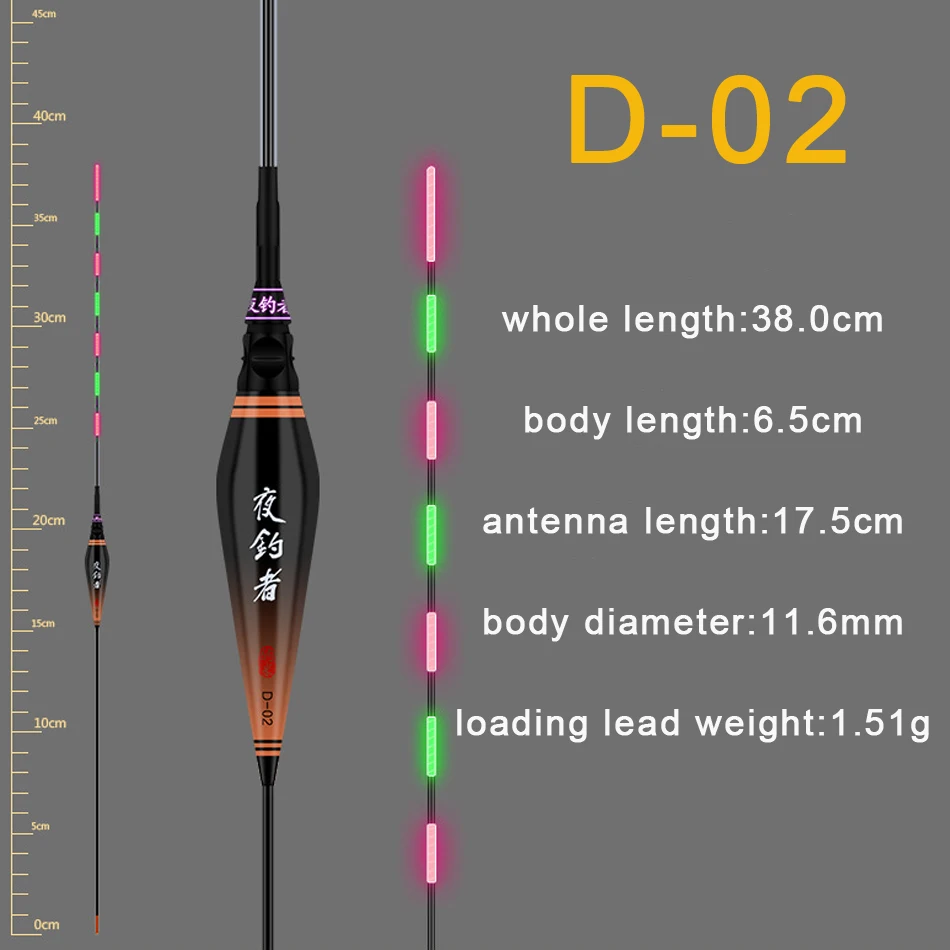 Поплавок для рыбной ловли с мелкой водой, Светодиодный светящийся поплавок, Высокочувствительный электронный поплавок для рыбной ловли, аксессуар для снастей
