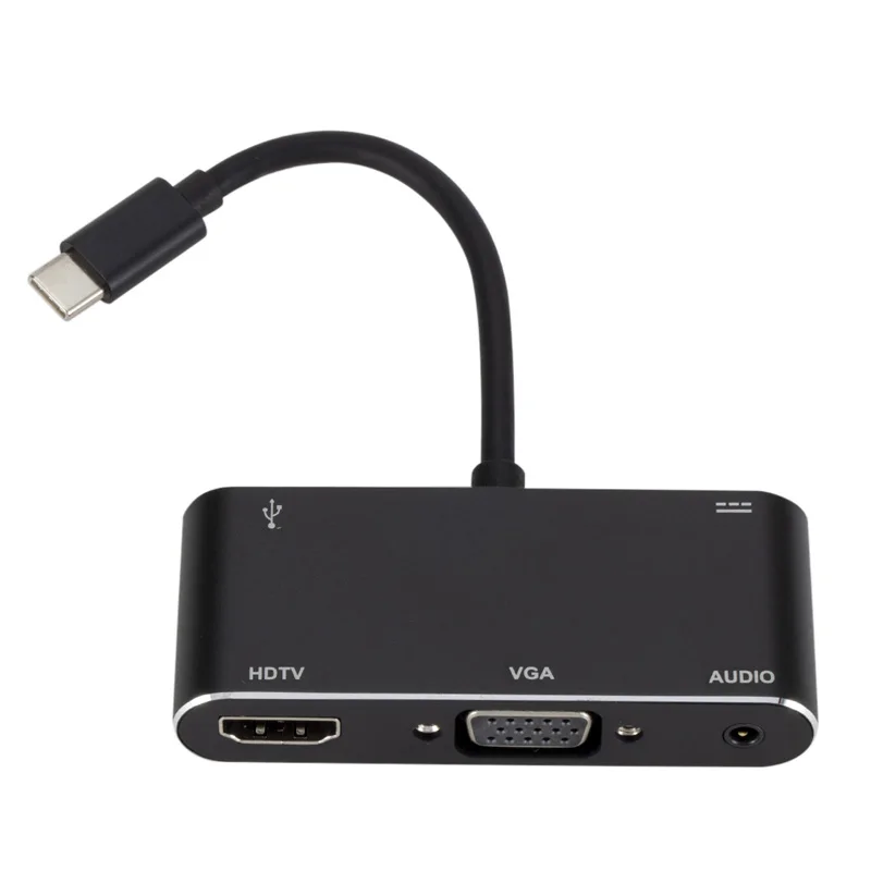 USB-type C до 4K HDMI 1080P VGA 3,5 аудио разъем USB 3,0 концентратор type C зарядный концентратор USB C конвертер разветвитель для ноутбука MacBook адаптер