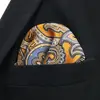 Mouchoir de poche en soie pour hommes, pochette carrée multicolore à pois Paisley classique de mariage en soie Business Jacquard Hanky ► Photo 2/6