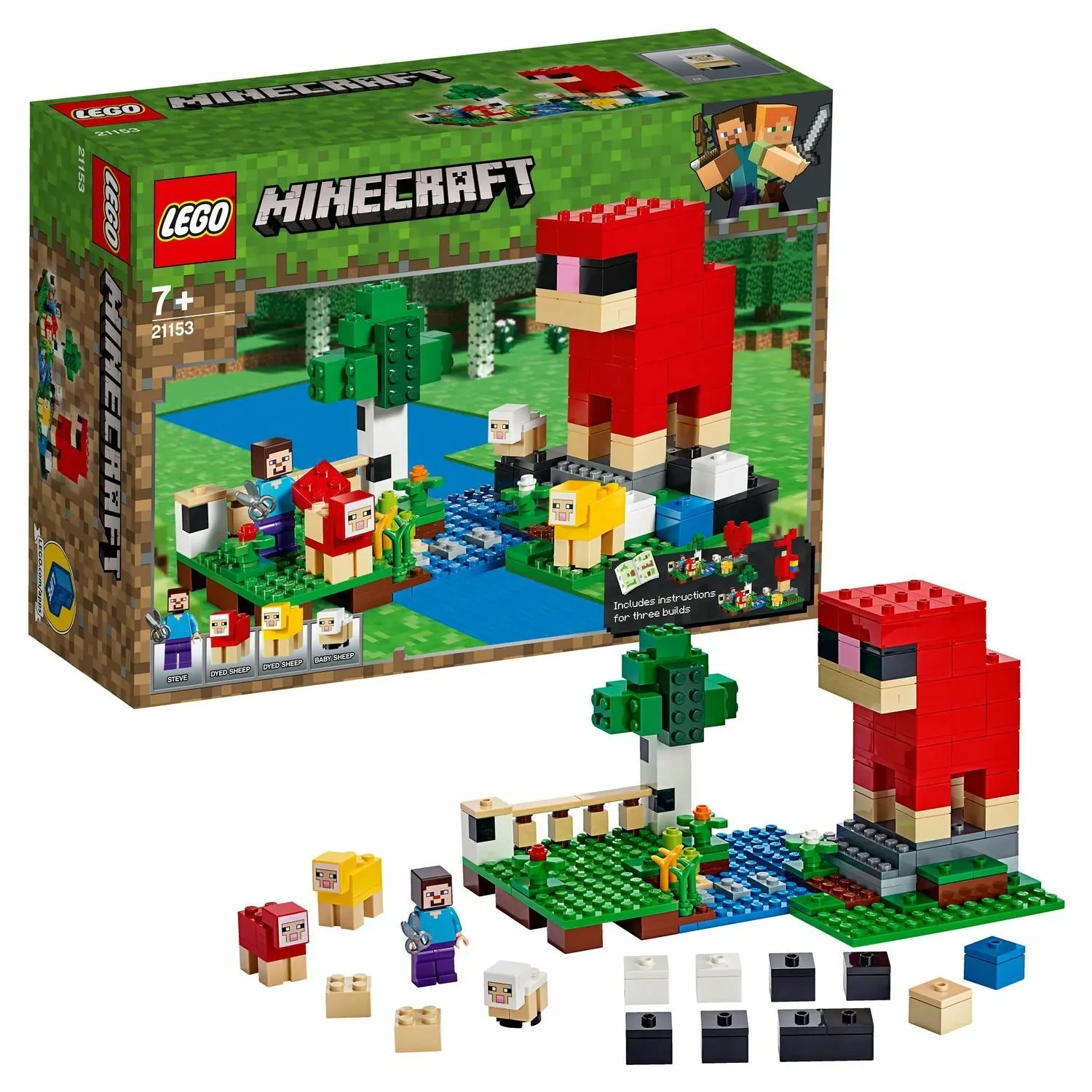 Designer Lego Lego Minecraft wool farm 21153 Designer Lego Lego Minecraft wool farm 21153