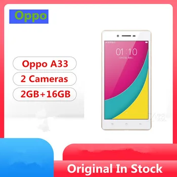

Original Oppo A33 4G LTE Mobile Phone Snapdragon 410 Android 5.1 5.0" IPS 960x540 2GB RAM 16GB ROM 8.0MP Dual Sim