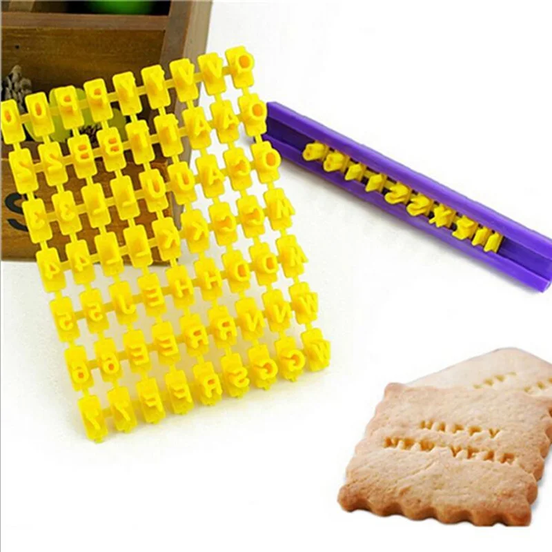 Creative baking tools for cakes Cookie mold Alphanumeric symbol seal Bakeware funny decoration frames Kitchen Accessories |