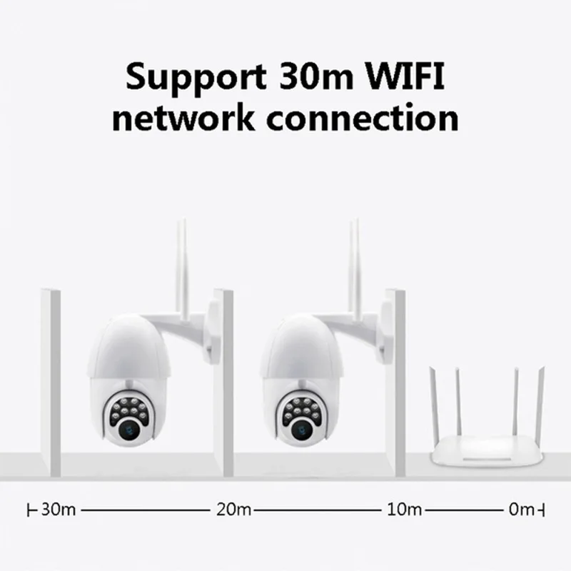 Купольная Беспроводная Poe Wifi IP камера CCTV 1080P наружная PTZ Wifi камера безопасности Pan Tilt 6X цифровой зум 2MP сетевая камера наблюдения