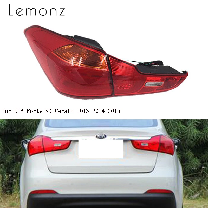 Задний фонарь задний светильник в сборе для KIA Форте K3 Cerato 2013 2014 2015 Taillamp внешняя