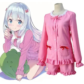 

Anime Eromanga Sensei Cosplay Costumes Sagiri Izumi Cosplay Costume Pink Kawaii Pajamas Halloween Party Women Cosplay Costume