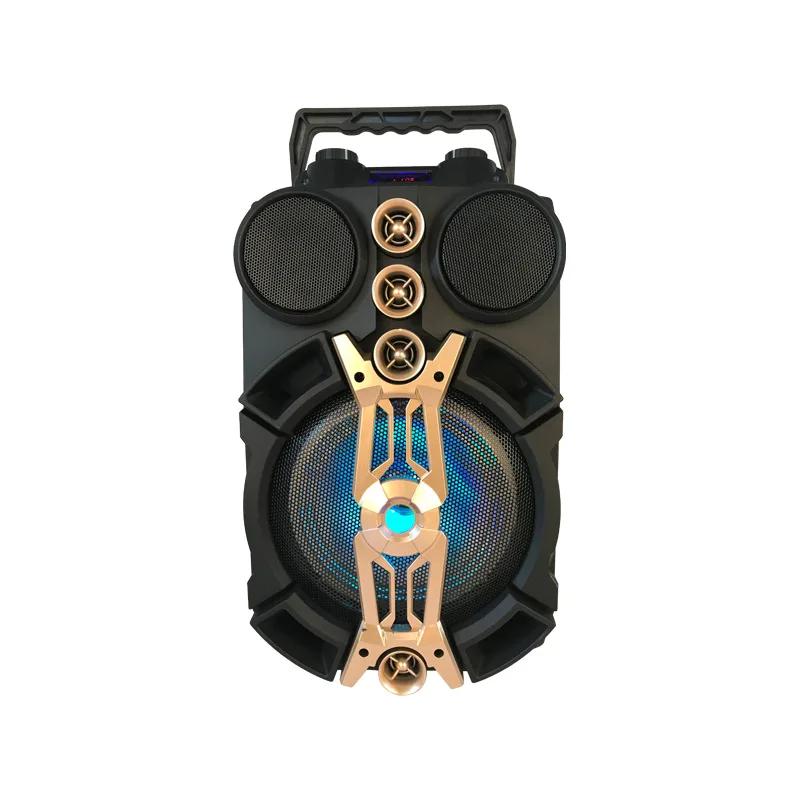 

Outdoor Big Speaker Wireless Bluetooth Wired Mic Promotion Dance Party Pull Rod Remote Controller USB TF Loudspeaker Subwoofer