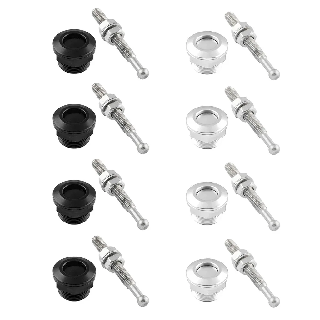 8Pcs 22mm Decent Push Button Quick Release Bonnet Hood Pins Lock Latch Universal