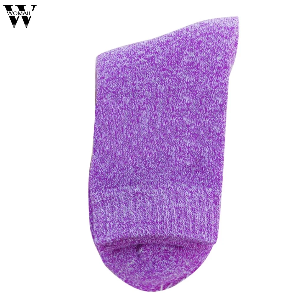 Womail женские осенние и зимние теплые носки средней длины, толстые махровые носки, хлопковые носки и бархатные носки