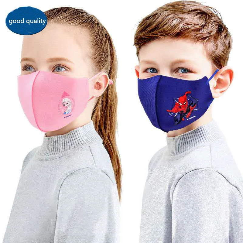 

Disney Cosplay Accessories Children Cartoon Mask Protective Dust Mask Boys Girls Anti-bacteria Frozen Marvel Kids Face Protector