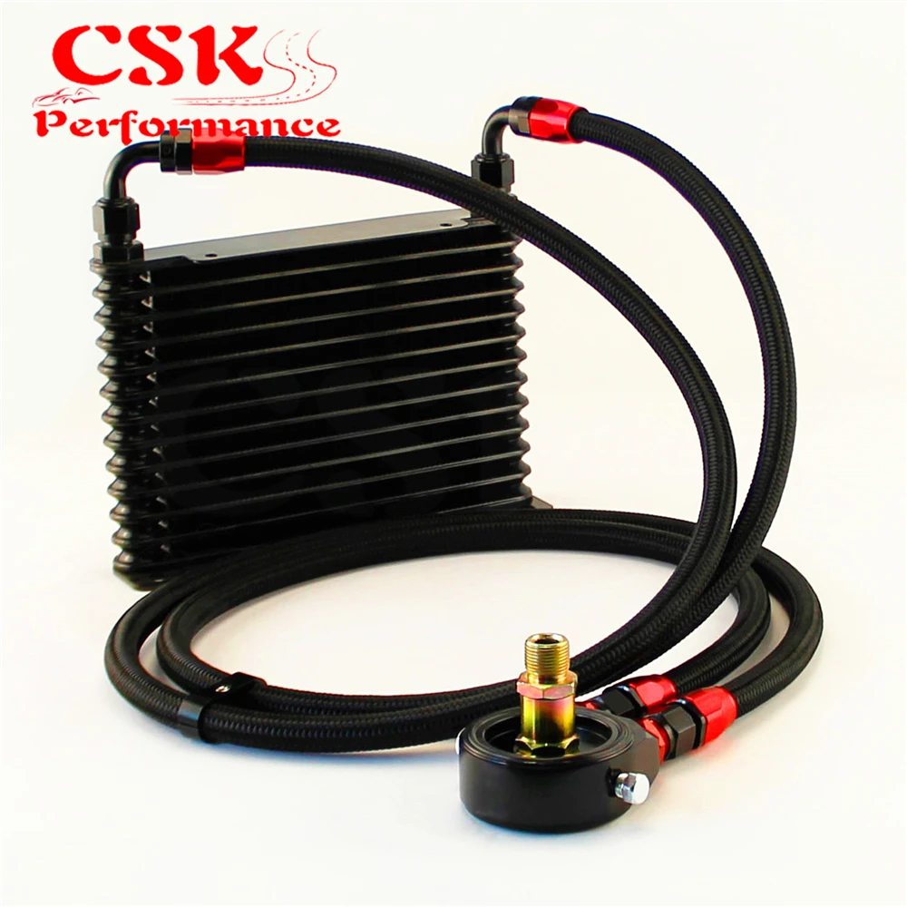 #^Special Price Universal 13 Row AN8 Oil Cooler 260x174x32mm + Filter Adapter Hose End Kit Black #^Special Price Universal 13 Row AN8 Oil Cooler 260x174x32mm + Filter Adapter Hose End Kit Black