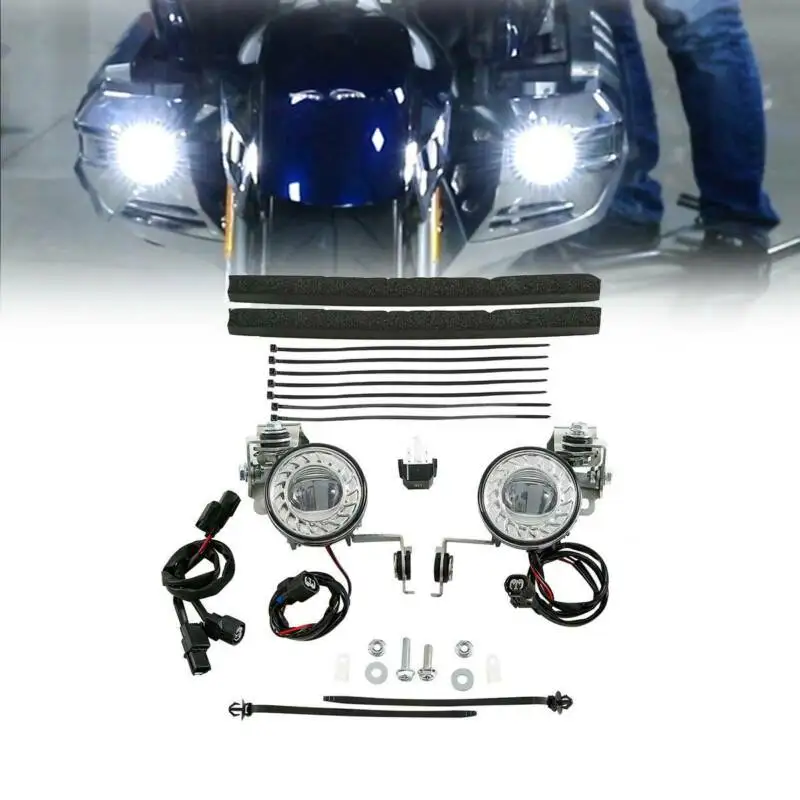 Мотоциклетный светодиодный противотуманный светильник s комплект для Honda GL1800