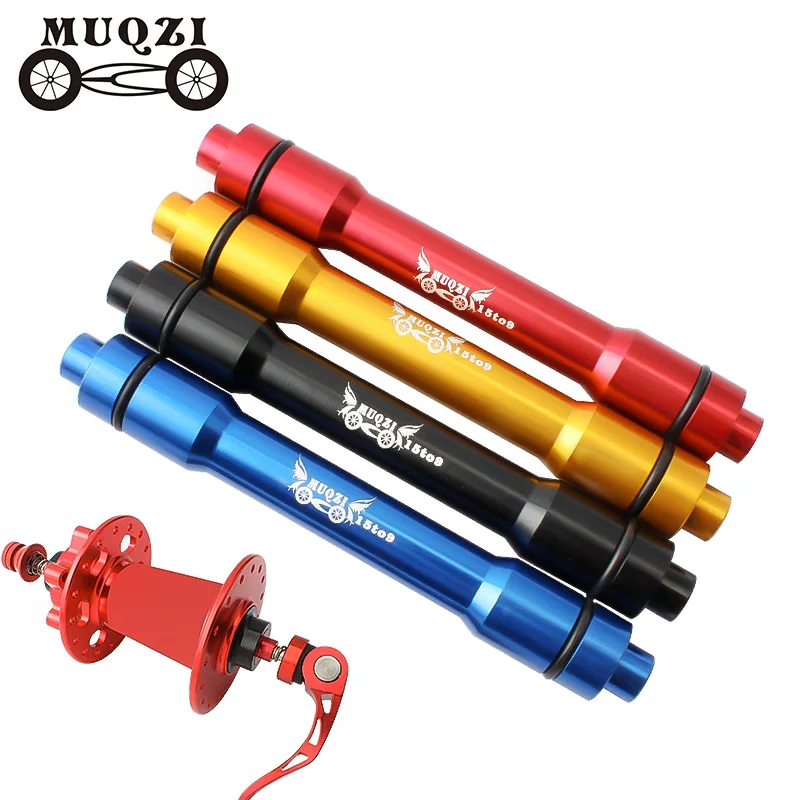 MUQZIBikeThruAxleAdapterFrontWheelHub15To9100MMQRAdapter