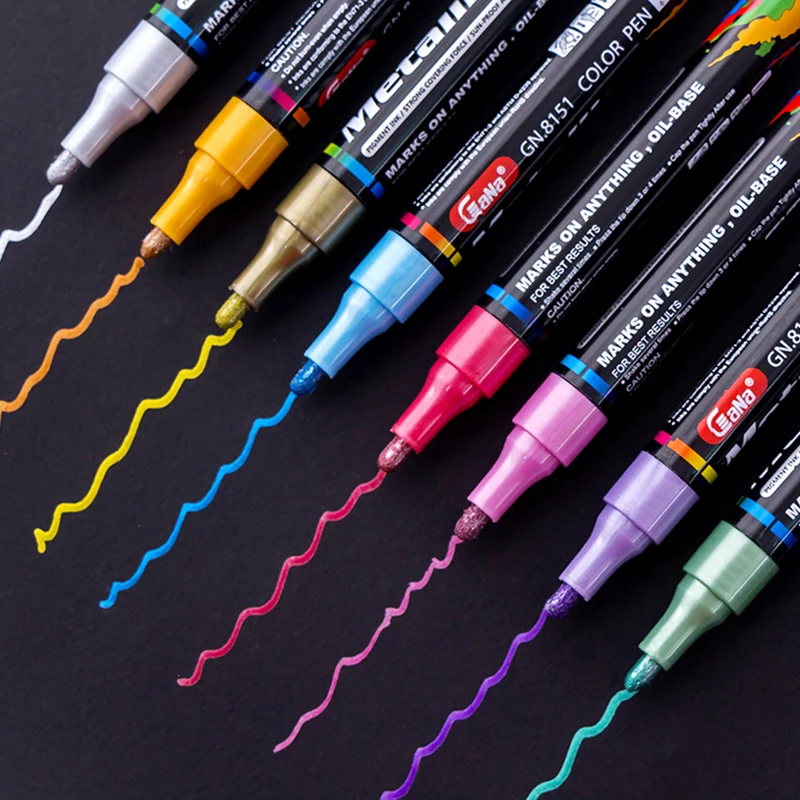 1 шт. металлические маркеры на водной основе Sharpie 3 0 мм золотистое/серебристое