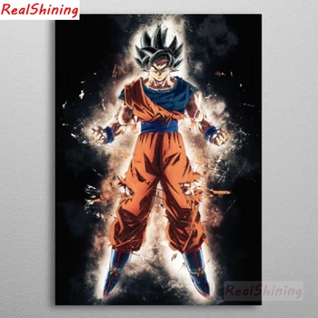 

5D Diy Diamond Painting Cross Stitch full Square Diamond Embroidery Dragon Ball Goku picture for room Decor H2378