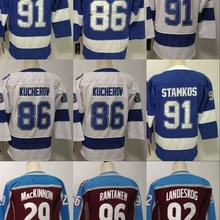 Все Прошитые Молодежные футболки для детей Никита Кучеров Стивен Стэмкос Натан Маккиннон Микко Рантанен Габриэль ландеског