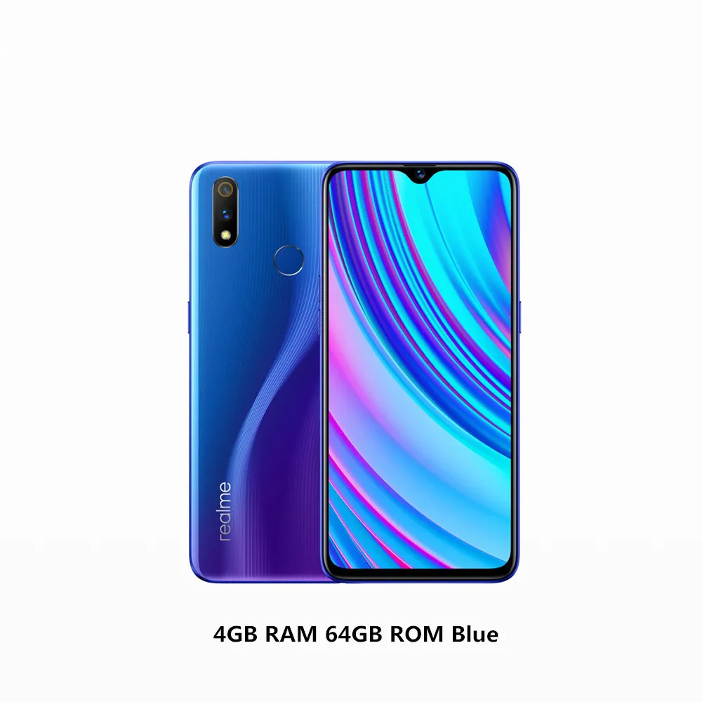 Мобильный телефон Realme X Lite 6," Snapdragon 710 2340X1080 4 ГБ ОЗУ 64 Гб ПЗУ 20 Вт VOOC 25,0 МП отпечаток пальца 4045 мАч 4G LTE - Цвет: 4GB 64GB Blue