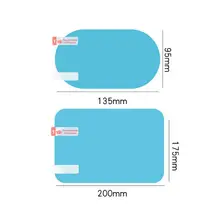 Balight 2 шт Автомобильная стеклянная пленка непромокаемая противотуманная Автомобильная наклейка на зеркало заднего вида защитная пленка от дождя