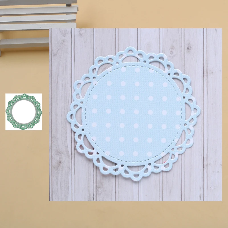 Счастливая богиня ремесло металлические Вырубные штампы круглая рамка