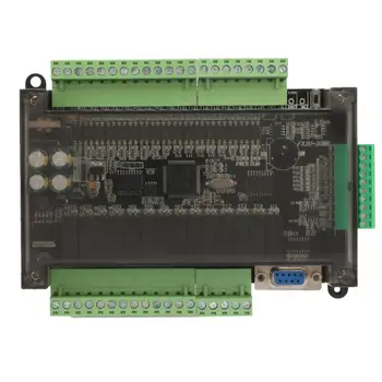 

DC24V PLC Industrial Control Board FX3U-30MR 6AD 2DA with RTC RS485 RTU Communication Shell