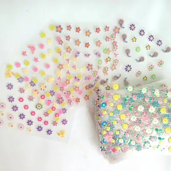 

30pcs 3D Nail Stickers For Designs Adhesive Hollow Decals Colorful Flower Full Cover Tips Manicure Tool