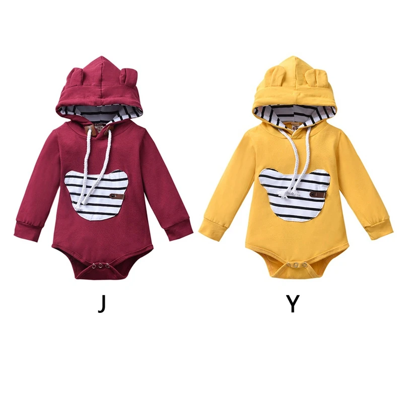 

Baby Girls Romper Winter Coat Clothes Baby Jumpsuit Simple Casual Cotton Climbing Clothing Hoodie Baby Girl Clothes