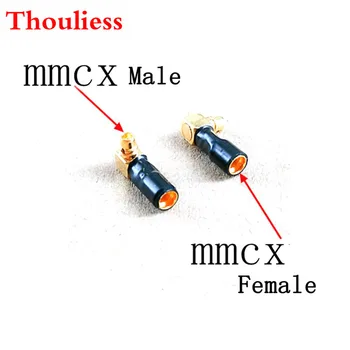 

Thouliess Pair Headphone Plug for F7200 F4100 ER4XR SR MMCX Male to MMCX Female Converter Adapter