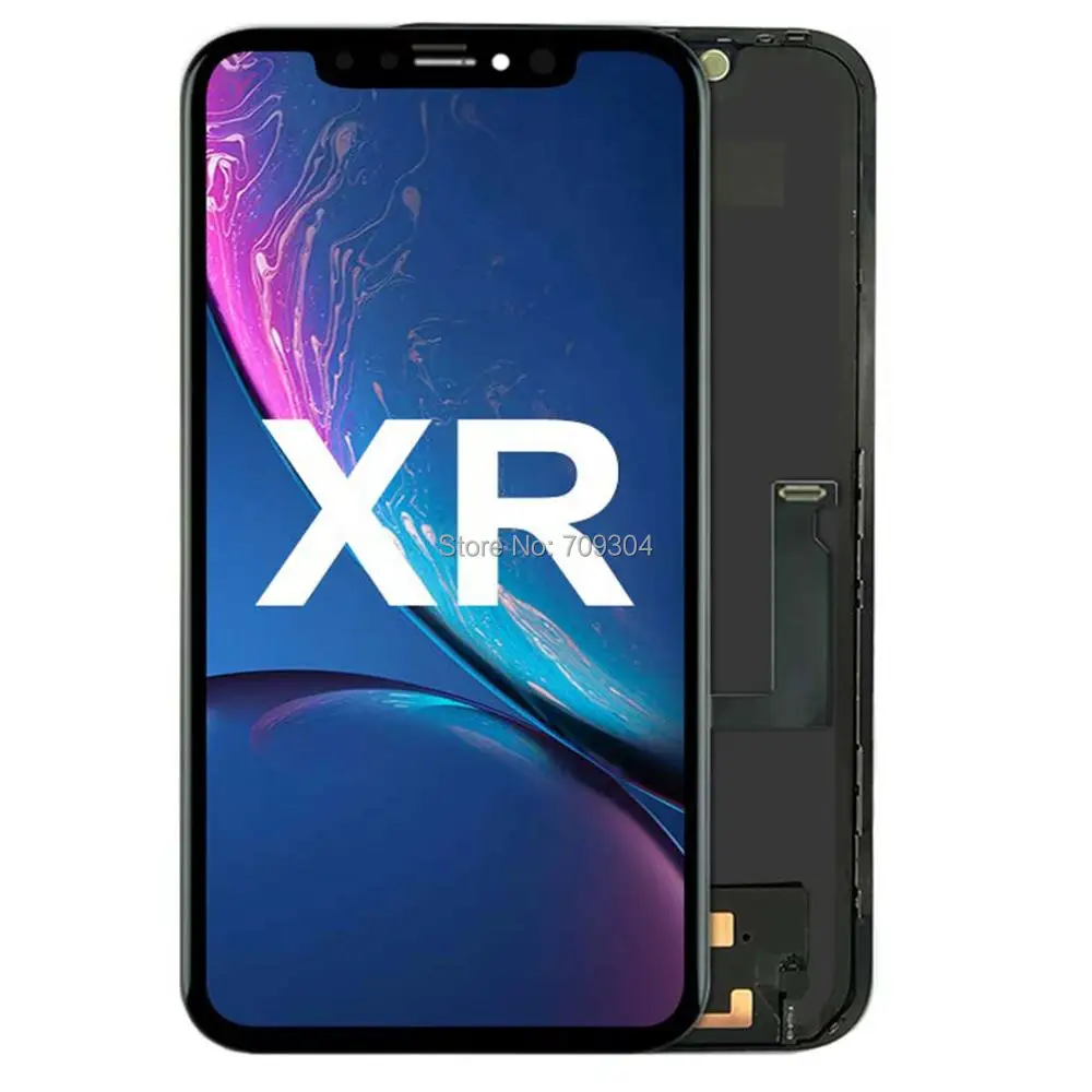 DHL Бесплатная доставка 10 шт./лот для iPhone XR ЖК-дисплей противотуманный OEM сенсорный