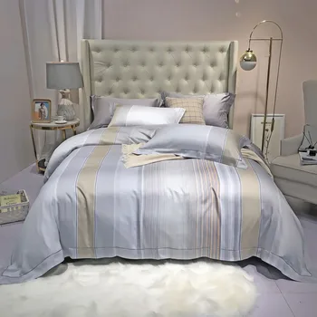 

Chic Floral Duvet Cover Queen King size 4Pcs Luxury Soft Tencel Silk Bedding Set Comforter Cover 1 Flat Bed Sheet 2 Pillowcases