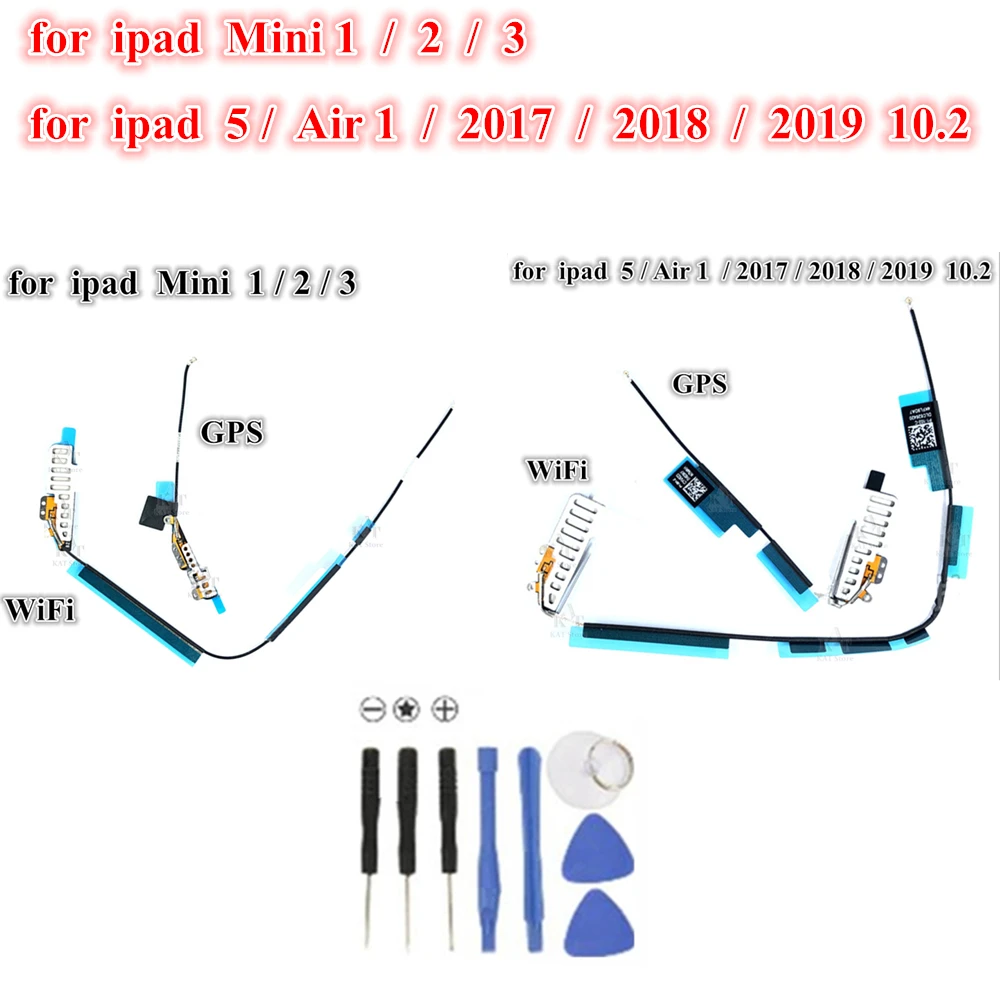 1 шт. для iPad 5 Air 9 7 2017 2018 10 2 2019 Wi-Fi GPS и Беспроводной разъем сигнальной антенны гибкий
