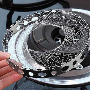 

4 Stainless Steel Round Gas Stove Special Fireproof and Windproof Energy-Saving Cover