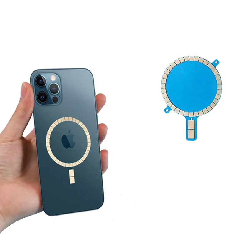 US $369.00 100pcs Wireless Charging Magnet For IPhone 12 Pro Max 12 Mini 11 Xs Xr 8 Phone Case Strong Magnetic Leather Cover For Magsafe