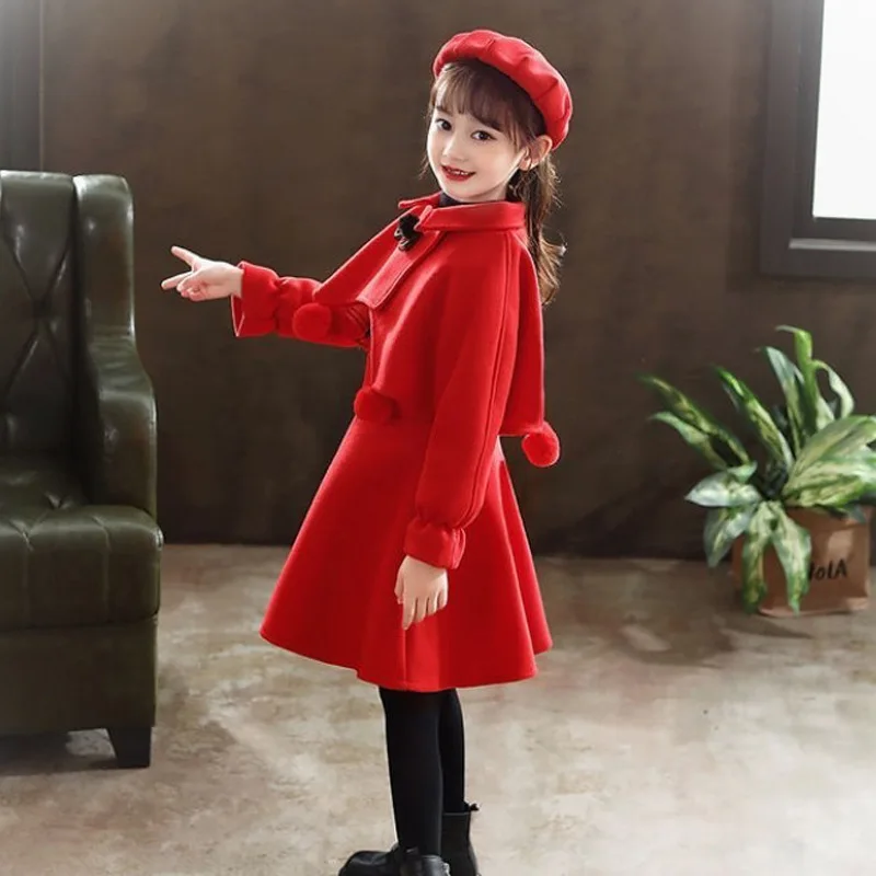 

2021 Girls Autumn Set Baby Girl Jacket Fashion Princess Dress Three-piece Sets Kids Long-sleeved Toddler Cotton Casual Clothing