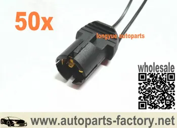 

longyue 50pcs LED Converter Socket Light Holder Harness PigTail for T10/194/168