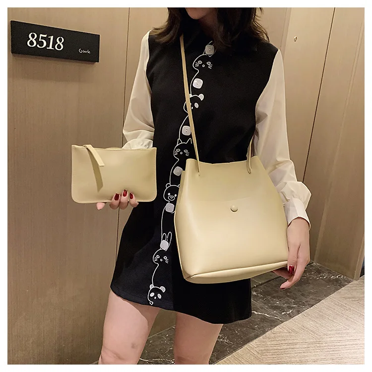 

Large Capacity Bag Women's 2020 New Style Korean-style Shoulder Bag INS Simple Versatile Students Hand Picture Shoulder Bag