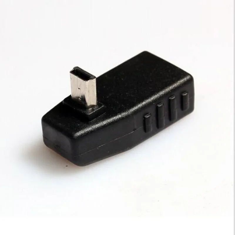 Мини-usb Мужской к USB Женский 90 градусов левый угловой Конвертер Разъем адаптер синхронизации данных адаптер для автомобиля MP3 MP4 планшеты телефоны u-диск