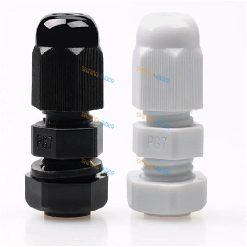 Nylon plastic cable waterproof connector 1 environmental protection PG48 - Цвет: White