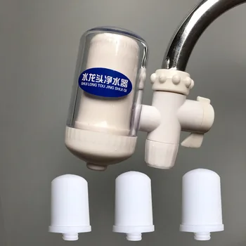 

Mini Tap Water Purifier Kitchen Faucet Washable Ceramic Percolator Water Filter Filtro Rust Bacteria Removal Replacement
