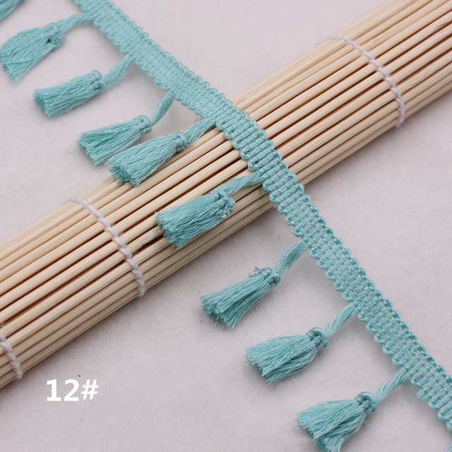 Cotton Fringe 5/10Yards 4.0cm Lace Tassel Trimming Colorful Ribbon Garment Sewing Accessory Curtain Decorative