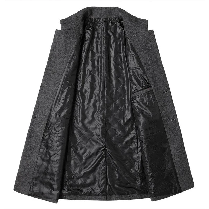 Winter 30% Wool Blend Jacket Coat for Men - Image 4