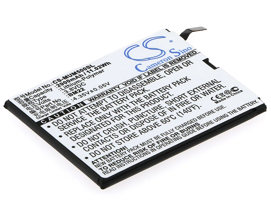 

Cameron Sino BM22 battery for Gemini, Mi5, Mi5 Gold Edition, Mi5 Gold Edition Du