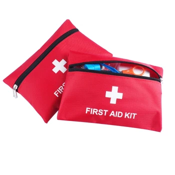 

2PCS Mini Portable Household Multi-Layer First Aid Kit Pouch Outdoor Car Bag First Aid Bag Travel Bags