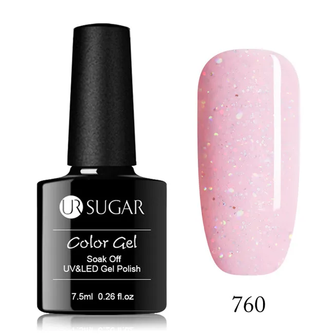 760 Ur Sugar серии био-Гели Soak Off УФ гель-Лаки от Цвет пальто УФ& светодиодный Маникюр нейл-арта украшения аксессуар Гель-лак - Цвет: 760