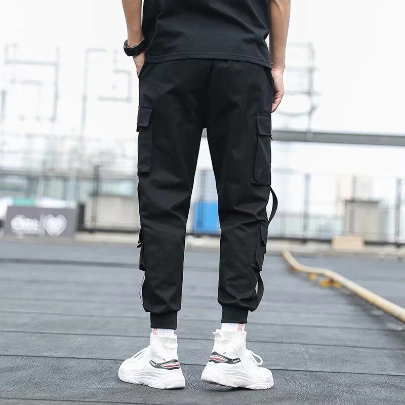 Hip Hop Techwear Cargo Pants Men Punk 