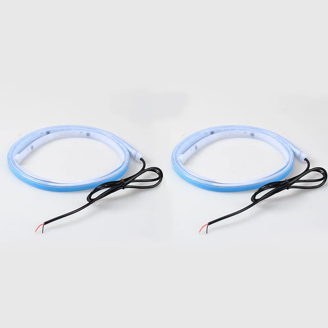 Car Door Decoration Welcome Light Strips Strobe Flashing Lights Safety 12V 120cm LED Opening Warning LED Ambient Lamp Strip Auto 2pcs