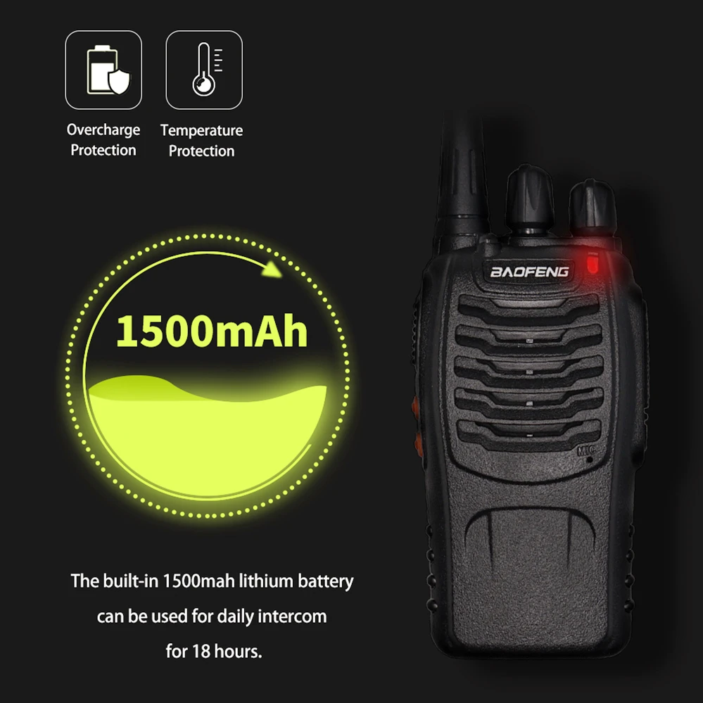 Портативная рация Baofeng bf 888s Talkie 6KM портативная двухсторонняя радиосвязь bf888S UHF 400