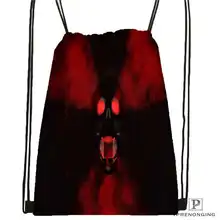 Пользовательские цветок череп@ 1 походная сумка на шнурке милый рюкзак для детей(черная спина) 31x40 см#2018611-23