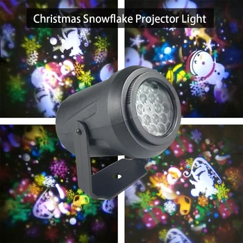 

New Christmas Decoration Christmas Snowflake Projector Lights Indoor Outdoor Waterproof Decorative Christmas Pattern Projection