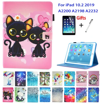 

Cute Case For iPad 10.2 Case 2019 Tablet Cover For iPad 10.2" 7th Generation 2019 A2200 A2198 A2232 Case Fundas Unicorn Cat